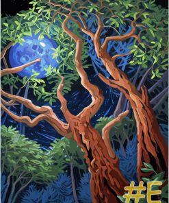 Moonlit Forest Needlepoint Canvas