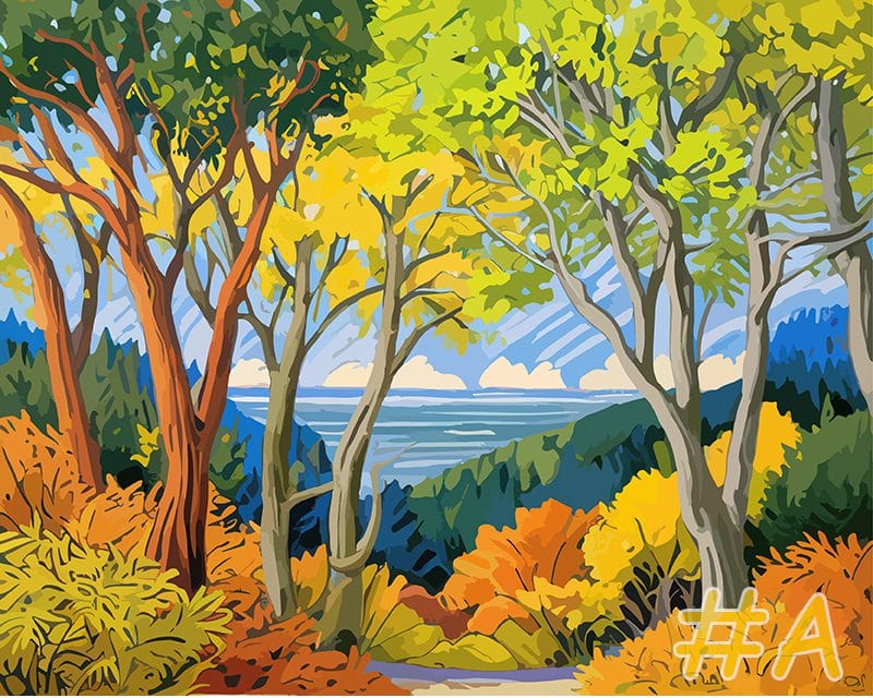 Coastal Vista Needlepoint Canvas