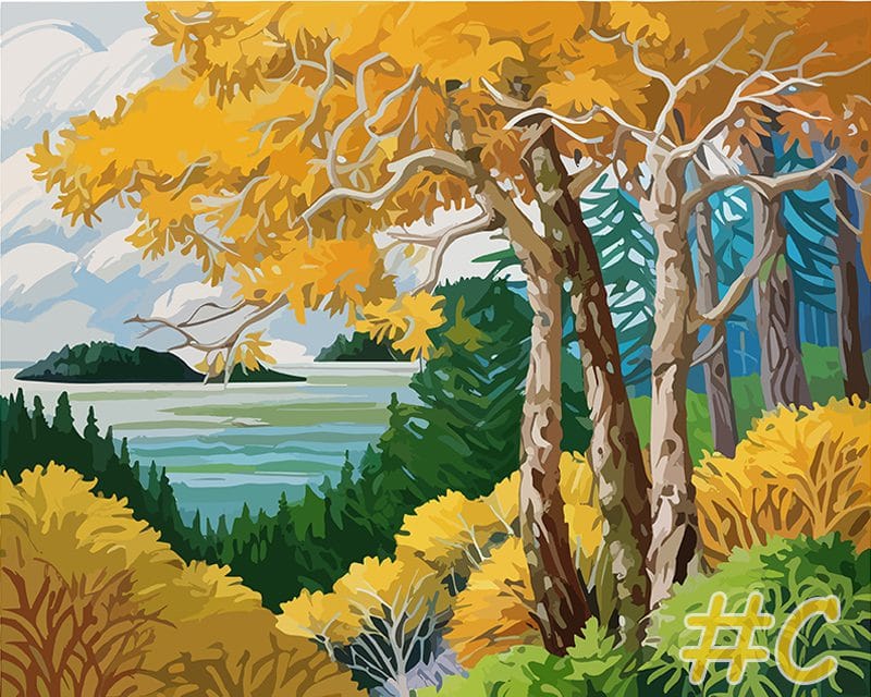 Coastal Vista Needlepoint Canvas