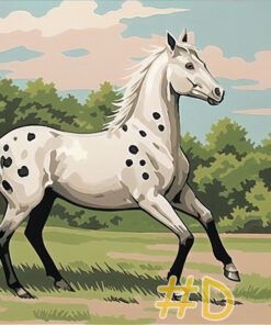 Playful Appaloosa Horses Needlepoint Canvas Set