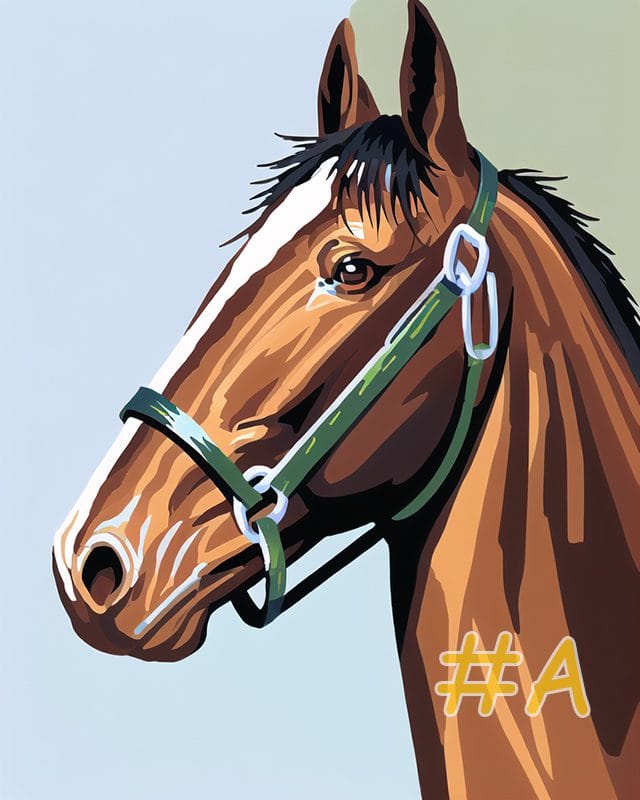 Classic Horse Portraits Needlepoint Canvas Set