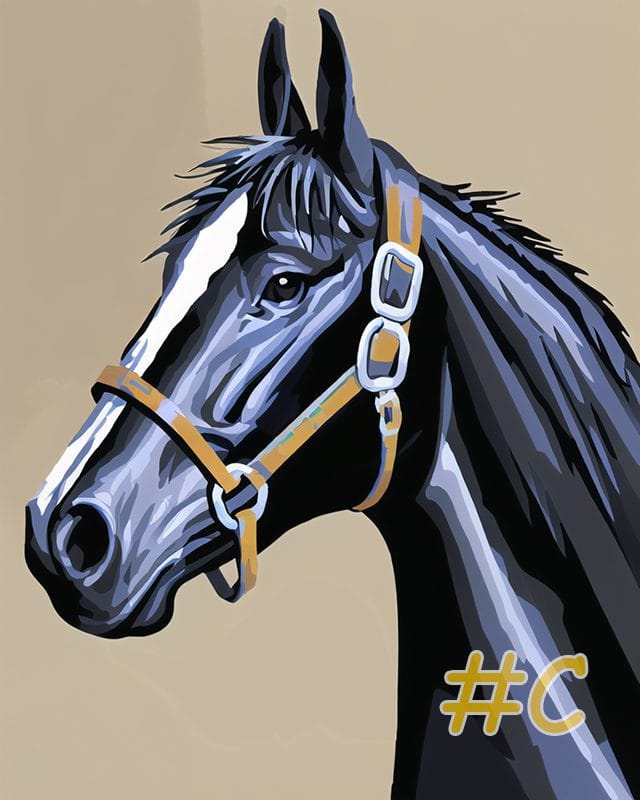 Classic Horse Portraits Needlepoint Canvas Set