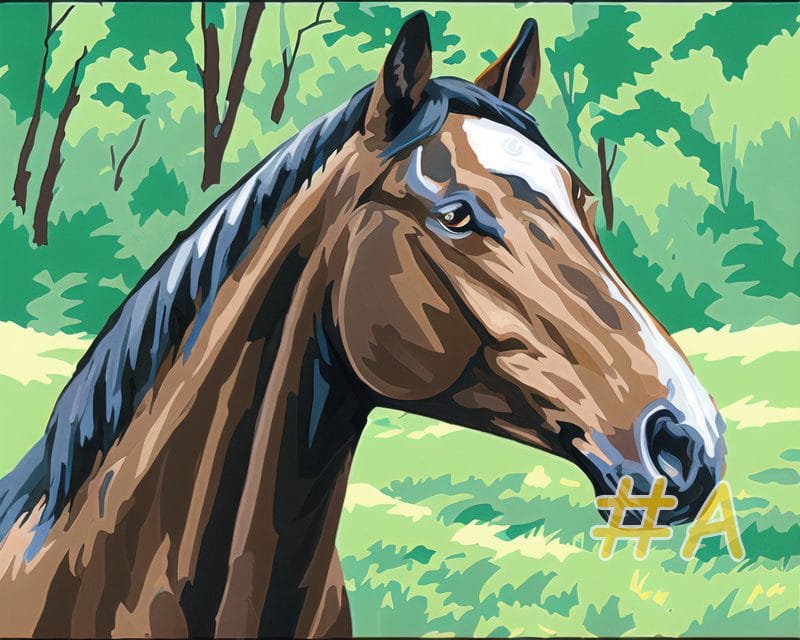 Majestic Horses Needlepoint Canvas