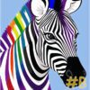 Striking Zebra Needlepoint Canvas