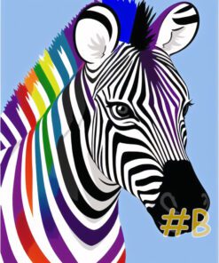 Striking Zebra Needlepoint Canvas