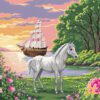 Serene Horse Needlepoint Canvas