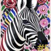 Stylized Zebra Needlepoint Canvas